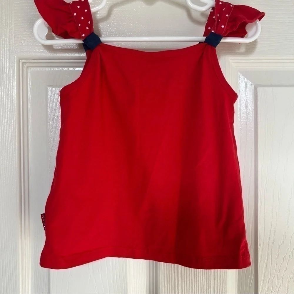 𝅺lc Waikiki Girl Red and blue patriotic shirt- Size 2-3 years
